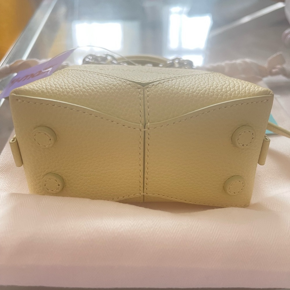 Tiffany & Co. Lemon Yellow Mini Leather Charm Tote - Picture 3 of 12